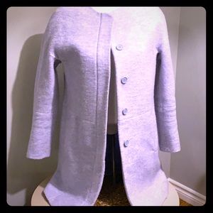 VINTAGE periwinkle 5 button Zara coat